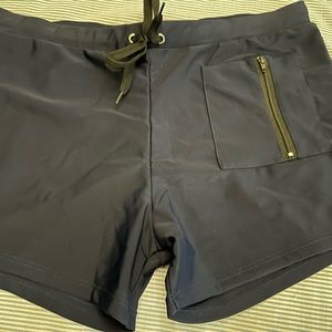 COOFANDY, Swim brief square leg swim trunk, XL, Black, New with tags